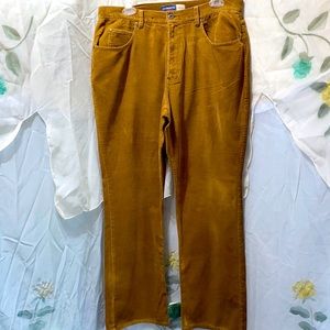 LIZ CLAIBORNE LIZWEAR TAN CORDUROY JEANS SZ 14